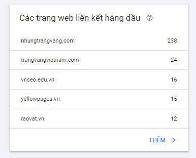 theo dõi backlink trên google search console
