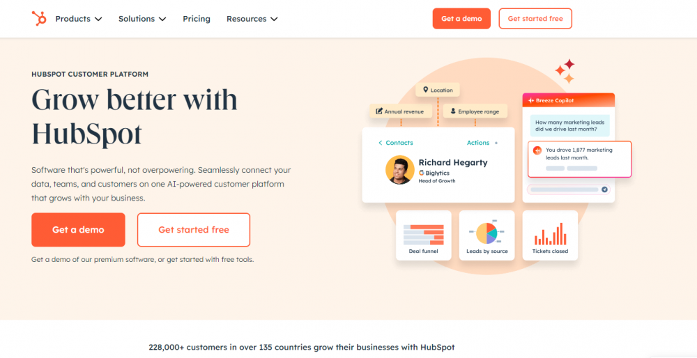 hubspot website